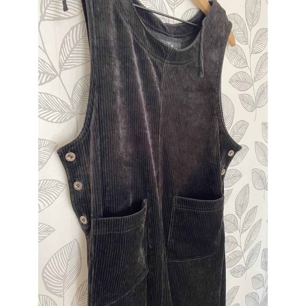 Positive Attitude Black Overall Long Dress, Size 4